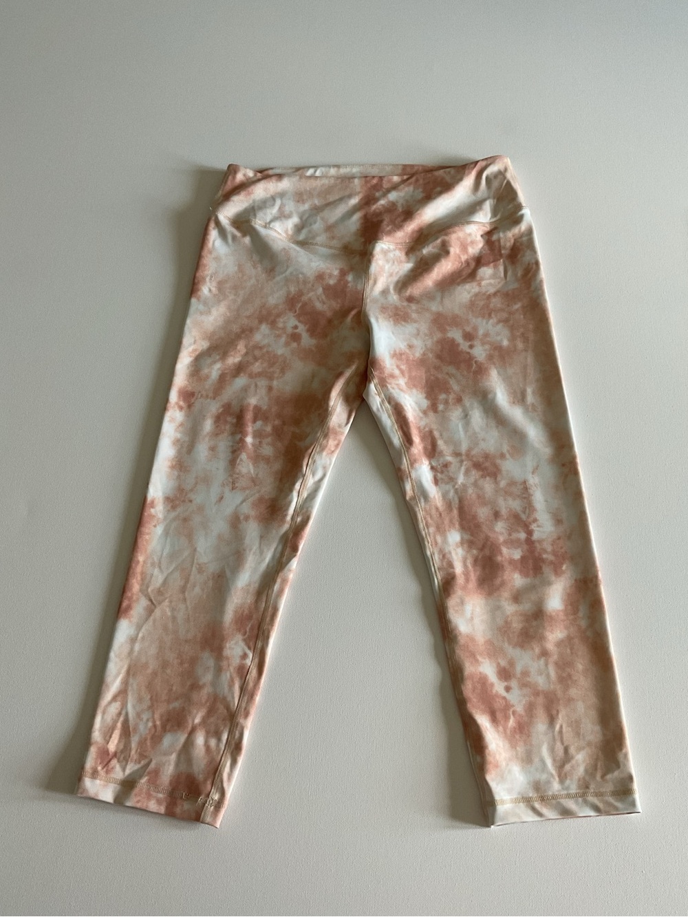 L'urv Tie-Dye Capri Active Leggins XL Peach